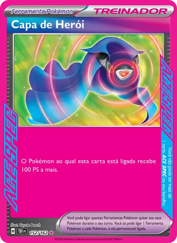 Capa de Herói — Forças Temporais 152 Portuguese Pokémon card