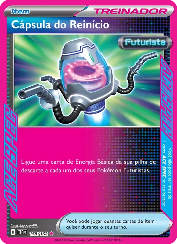 Cápsula do Reinício — Forças Temporais 158 Portuguese Pokémon card