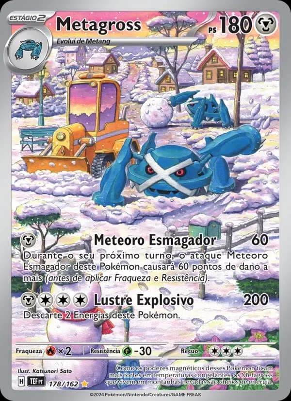 Metagross — Forças Temporais 178 Portuguese Pokémon card