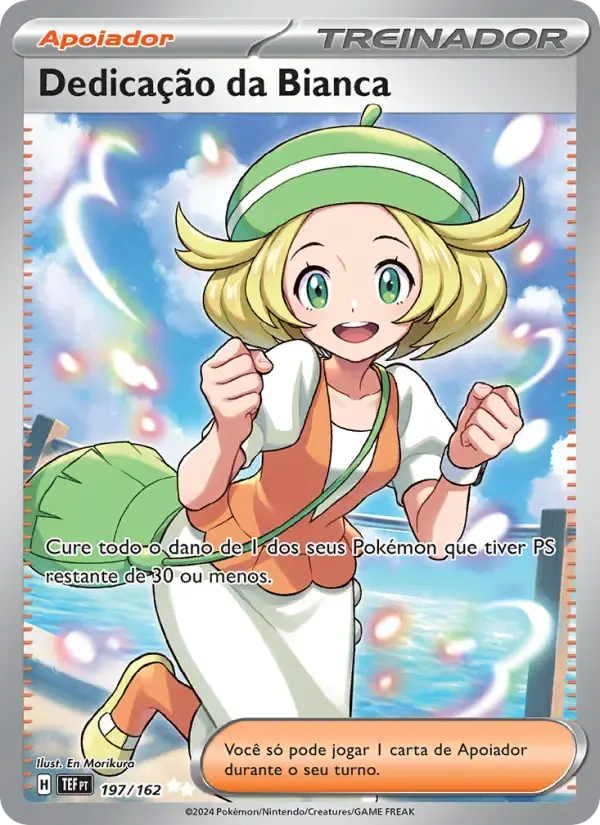Dedicação da Bianca — Forças Temporais 197 Portuguese Pokémon card