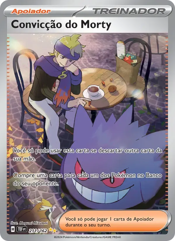 Convicção do Morty — Forças Temporais 211 Portuguese Pokémon card
