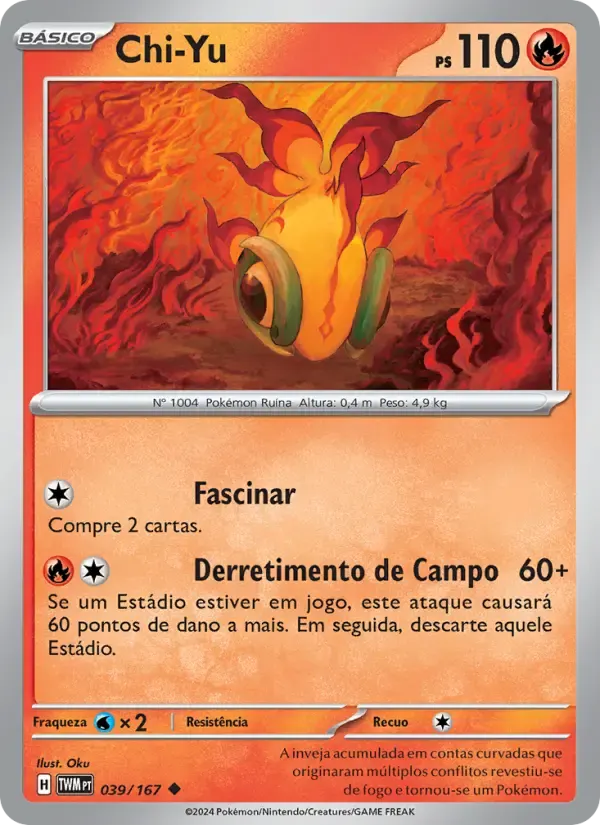 Chi-Yu — Máscaras do Crepúsculo 39 Portuguese Pokémon card