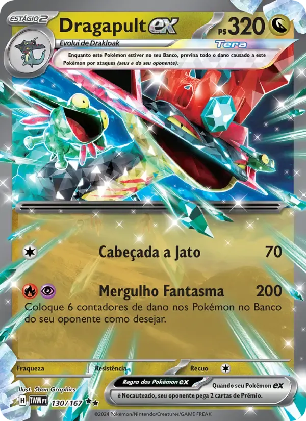 Dragapult ex — Máscaras do Crepúsculo 130 Portuguese Pokémon card