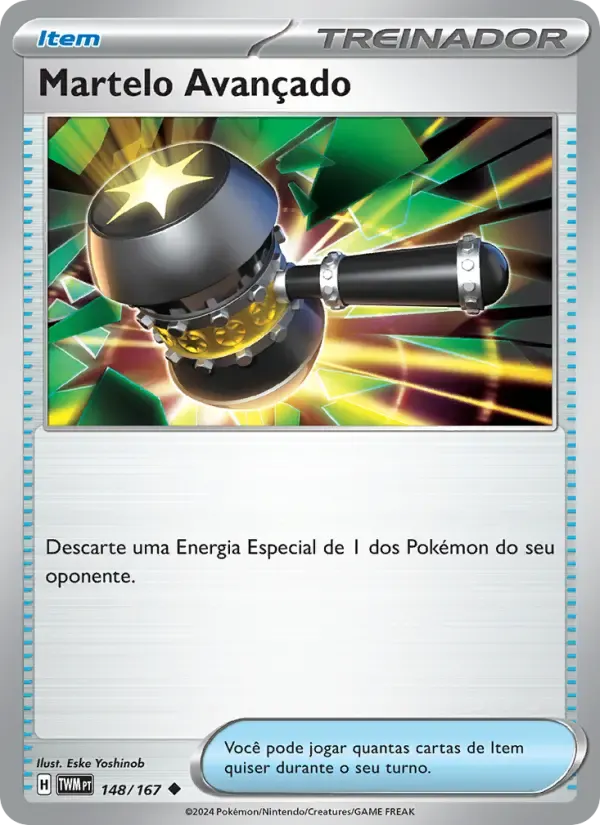 Martelo Avançado — Máscaras do Crepúsculo 148 Portuguese Pokémon card