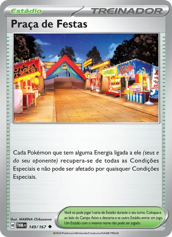 Praça de Festas — Máscaras do Crepúsculo 149 Portuguese Pokémon card