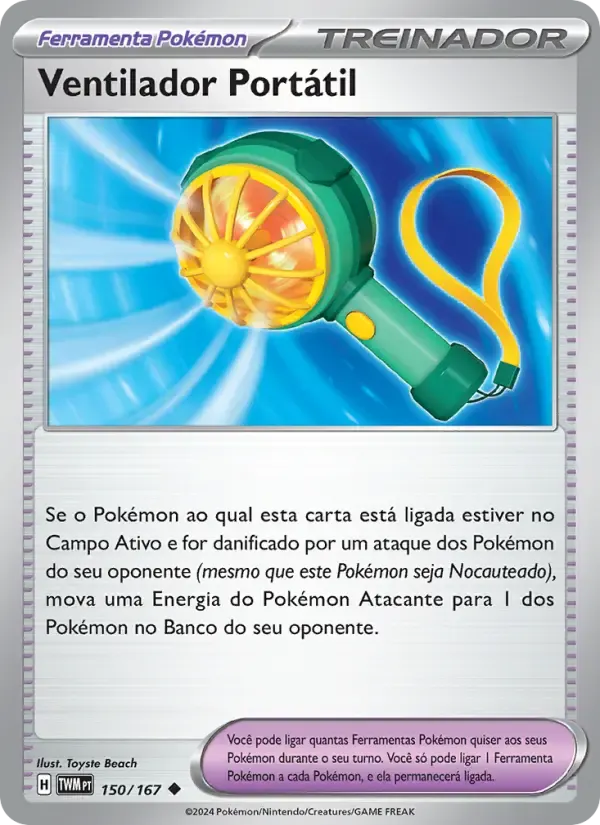 Ventilador Portátil — Máscaras do Crepúsculo 150 Portuguese Pokémon card