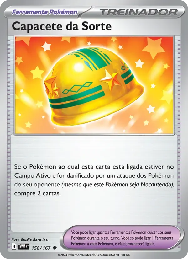 Capacete da Sorte — Máscaras do Crepúsculo 158 Portuguese Pokémon card