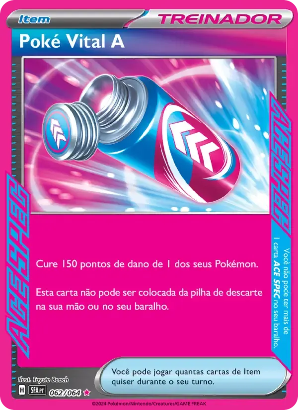 Poké Vital A — Fábulas Nebulosas 62 Portuguese Pokémon card