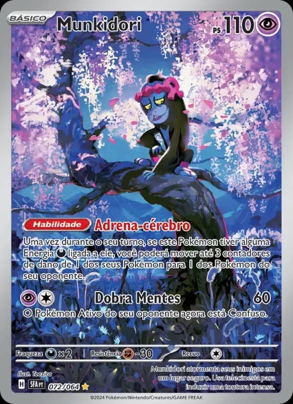 Munkidori — Fábulas Nebulosas 72 Portuguese Pokémon card