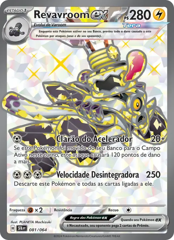 Revavroom ex — Fábulas Nebulosas 81 Portuguese Pokémon card