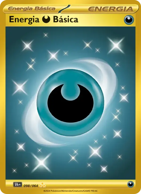Energia Darkness Básica — Fábulas Nebulosas 98 Portuguese Pokémon card