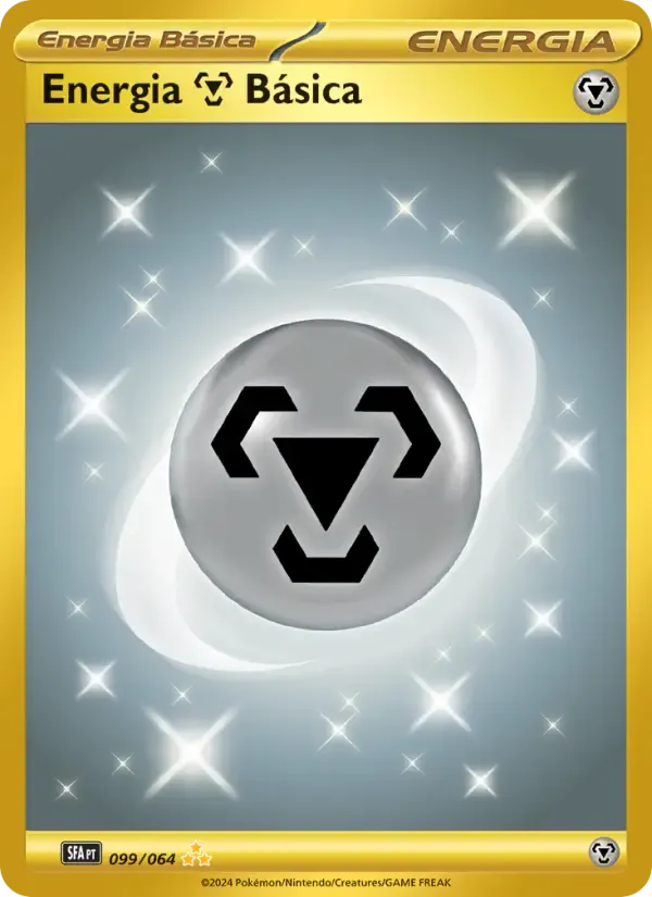 Energia Metal Básica — Fábulas Nebulosas 99 Portuguese Pokémon card