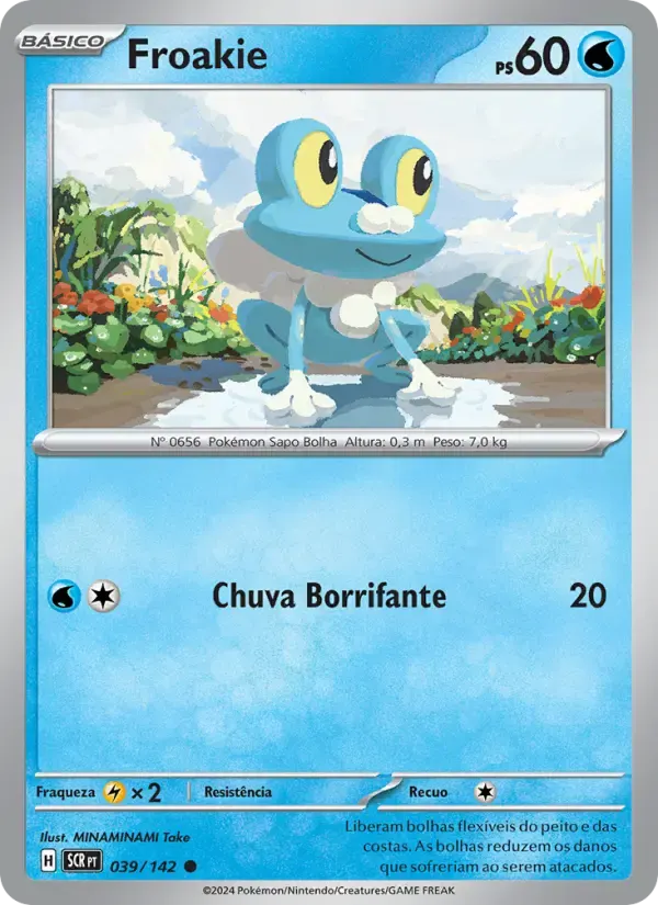 Froakie — Coroa Estelar 39 Portuguese Pokémon card