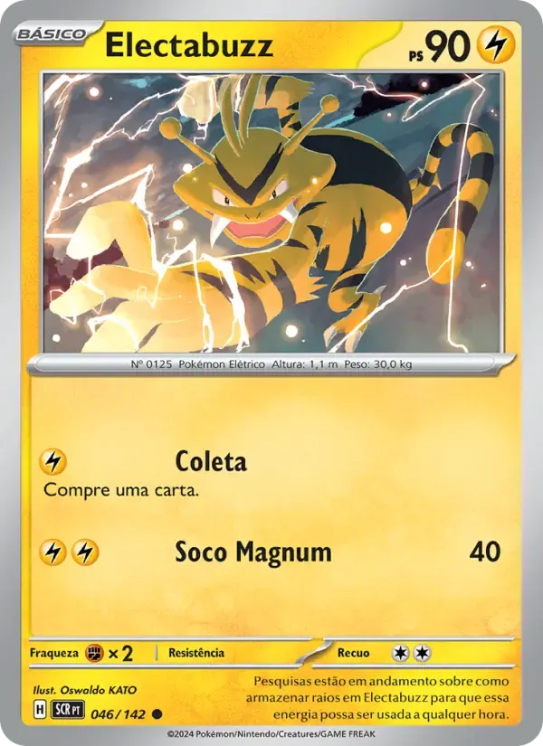 Electabuzz — Coroa Estelar 46 Portuguese Pokémon card