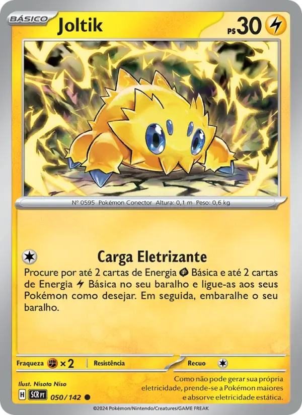 Joltik — Coroa Estelar 50 Portuguese Pokémon card
