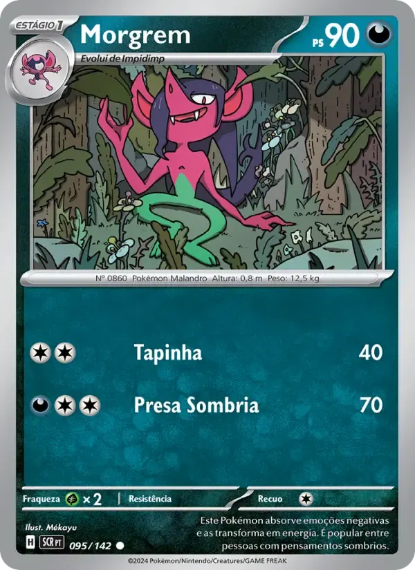 Morgrem — Coroa Estelar 95 Portuguese Pokémon card