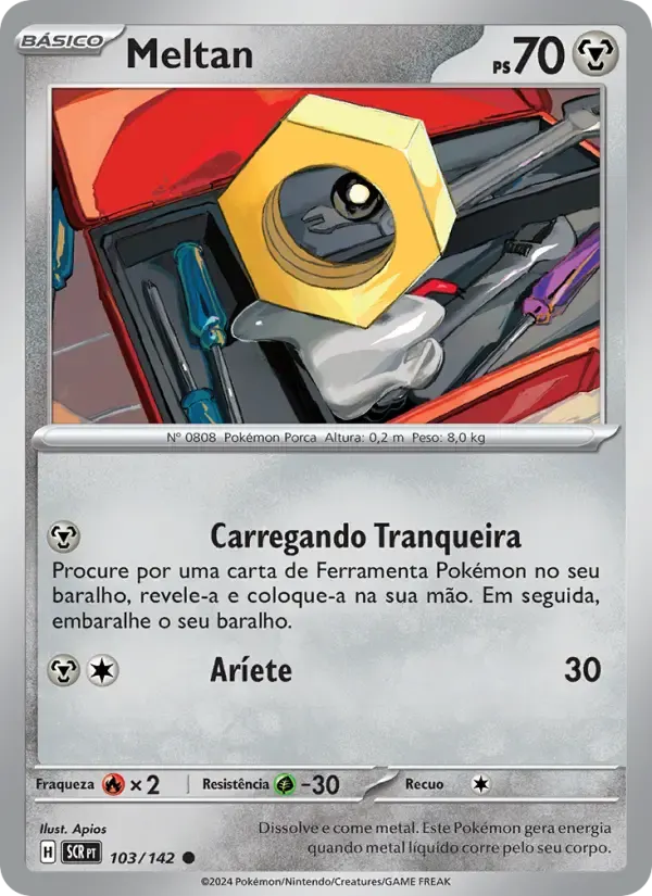 Meltan — Coroa Estelar 103 Portuguese Pokémon card
