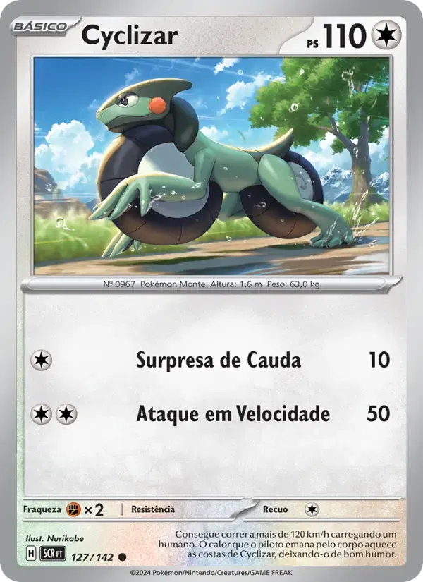 Cyclizar — Coroa Estelar 127 Portuguese Pokémon card
