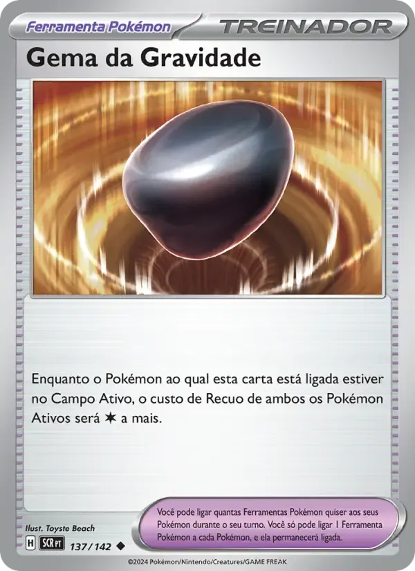 Gema da Gravidade — Coroa Estelar 137 Portuguese Pokémon card