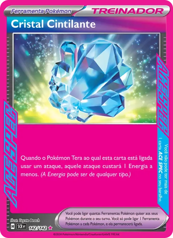 Cristal Cintilante — Coroa Estelar 142 Portuguese Pokémon card