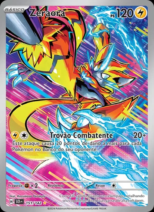 Zeraora — Coroa Estelar 151 Portuguese Pokémon card