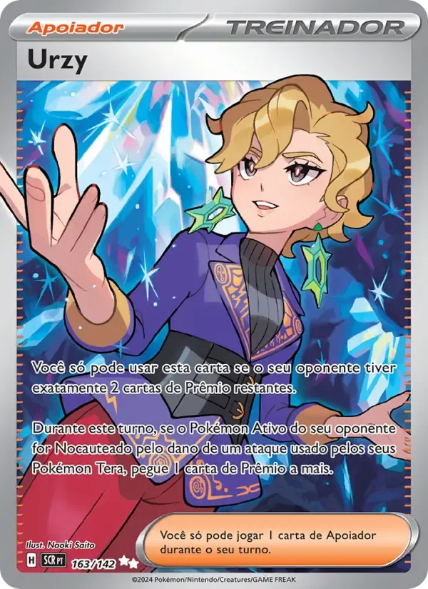 Urzy — Coroa Estelar 163 Portuguese Pokémon card