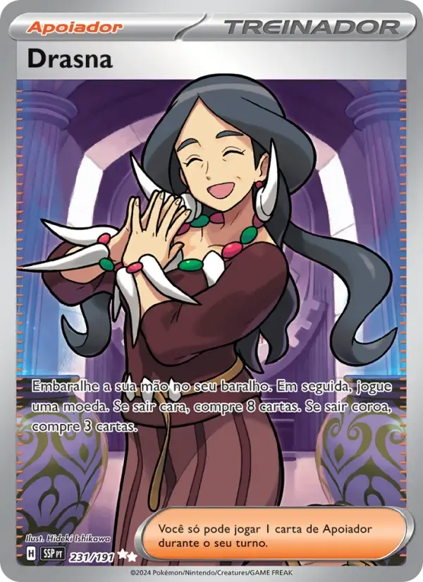 Drasna — Fagulhas Impetuosas 231 Portuguese Pokémon card