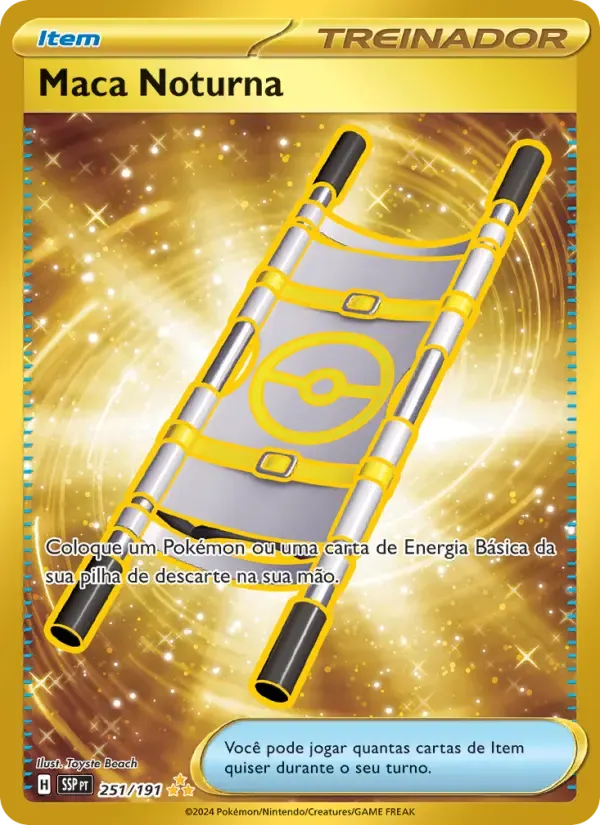 Maca Noturna — Fagulhas Impetuosas 251 Portuguese Pokémon card