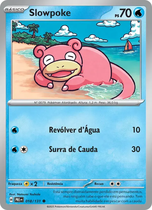 Slowpoke — Evoluções Prismáticas 18 Portuguese Pokémon card