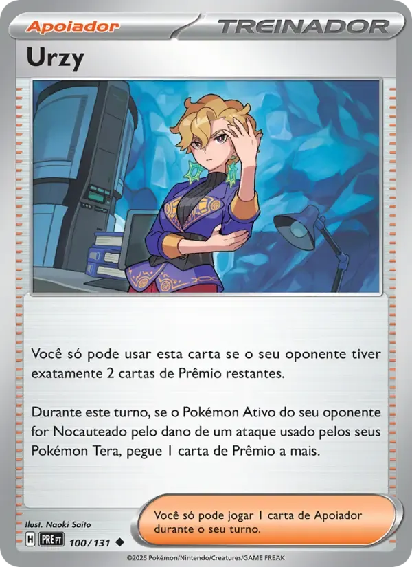 Urzy — Evoluções Prismáticas 100 Portuguese Pokémon card
