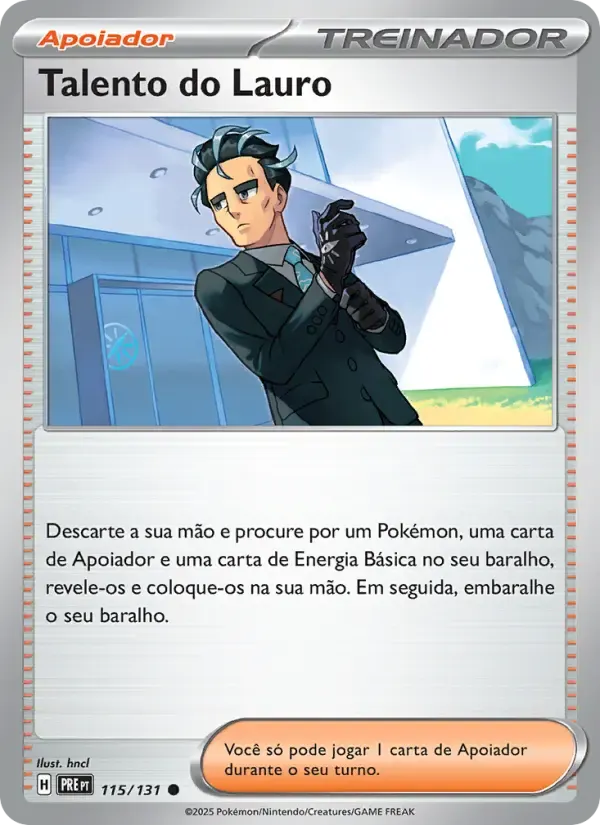 Talento do Lauro — Evoluções Prismáticas 115 Portuguese Pokémon card