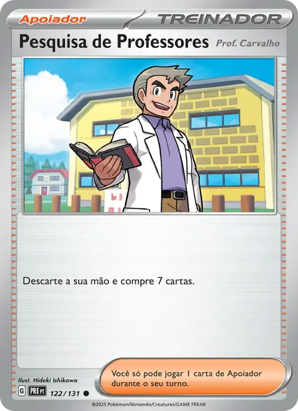 Pesquisa de Professores — Evoluções Prismáticas 122 Portuguese Pokémon card