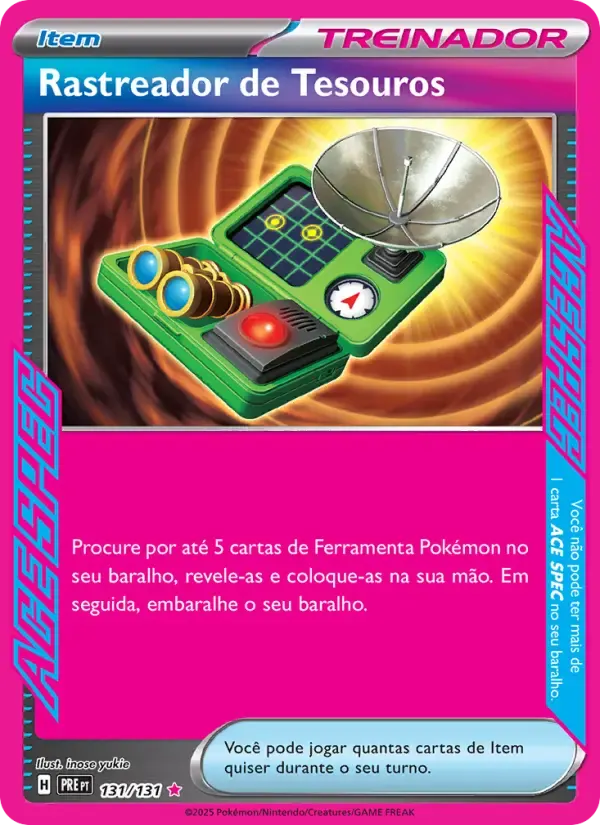 Rastreador de Tesouros — Evoluções Prismáticas 131 Portuguese Pokémon card