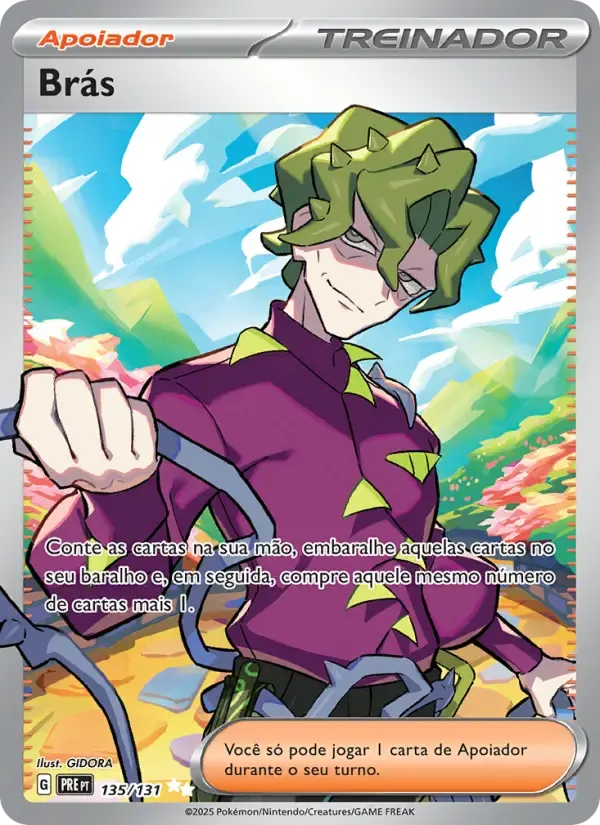 Brás — Evoluções Prismáticas 135 Portuguese Pokémon card