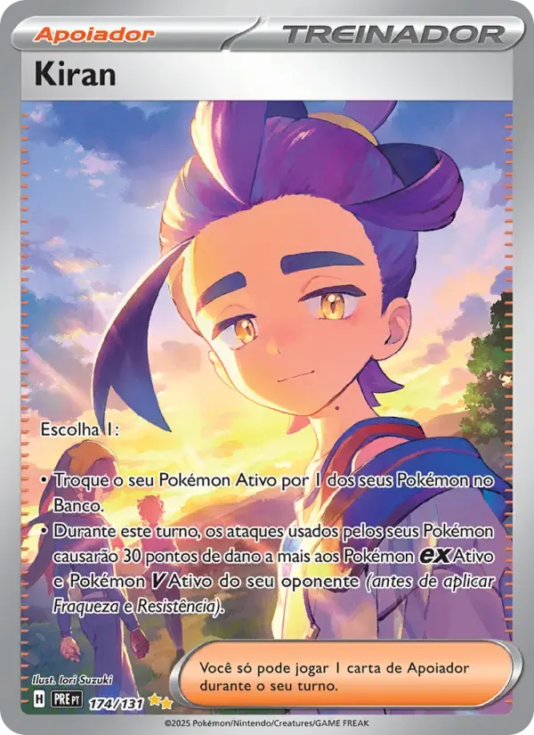 Kiran — Evoluções Prismáticas 174 Portuguese Pokémon card