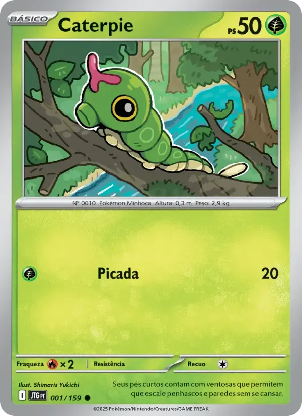 Caterpie — Amigos de Jornada 1 Portuguese Pokémon card