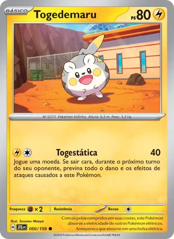 Togedemaru — Amigos de Jornada 50 Portuguese Pokémon card