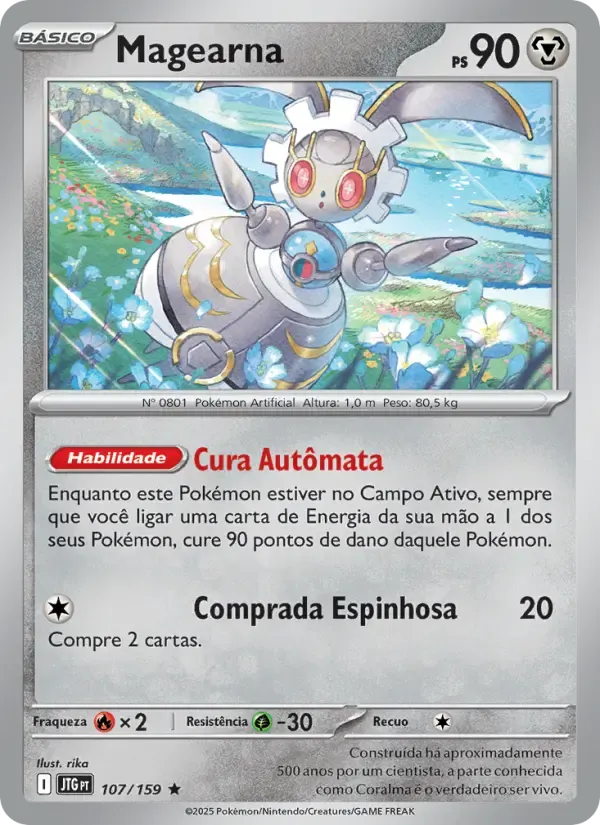 Magearna — Amigos de Jornada 107 Portuguese Pokémon card