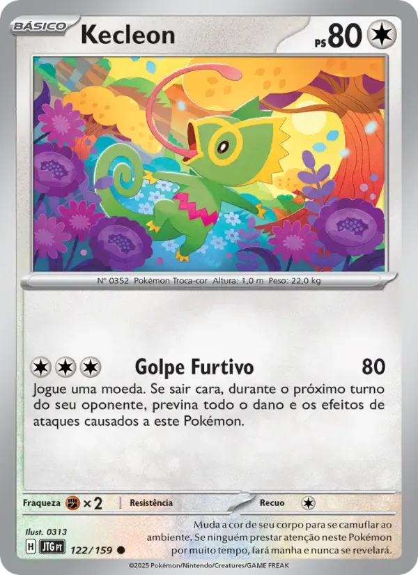 Kecleon — Amigos de Jornada 122 Portuguese Pokémon card