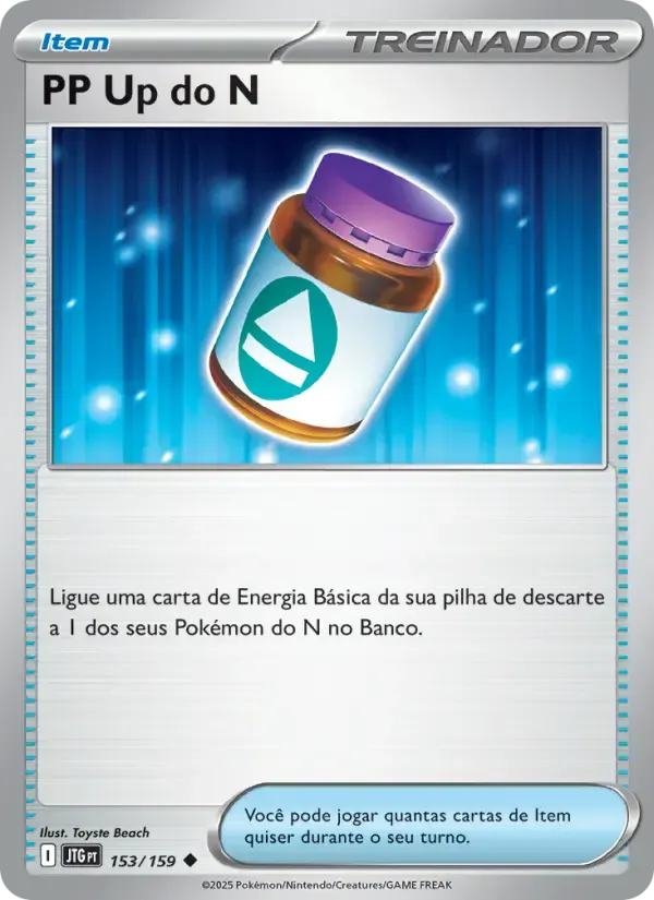 PP Up do N — Amigos de Jornada 153 Portuguese Pokémon card
