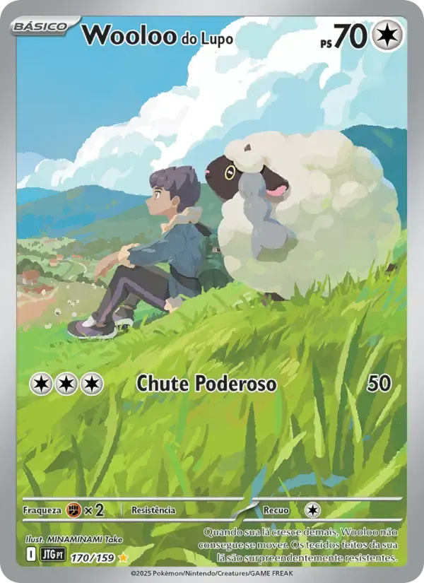 Wooloo do Lupo — Amigos de Jornada 170 Portuguese Pokémon card
