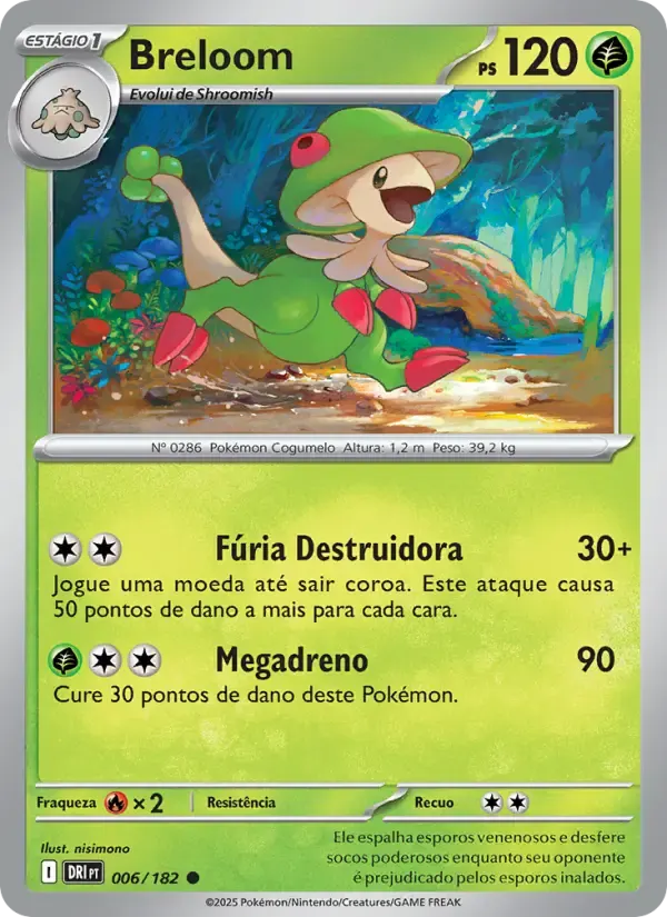 Breloom — Rivais Predestinados 6 Portuguese Pokémon card