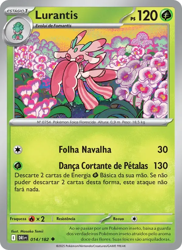 Lurantis — Rivais Predestinados 14 Portuguese Pokémon card
