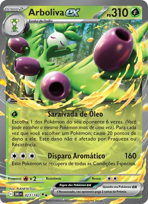 Arboliva ex — Rivais Predestinados 23 Portuguese Pokémon card