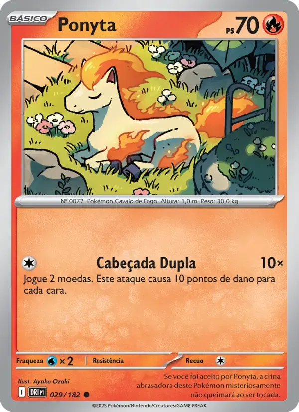 Ponyta — Rivais Predestinados 29 Portuguese Pokémon card