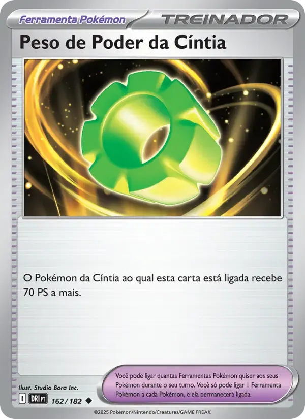 Peso de Poder da Cíntia — Rivais Predestinados 162 Portuguese Pokémon card
