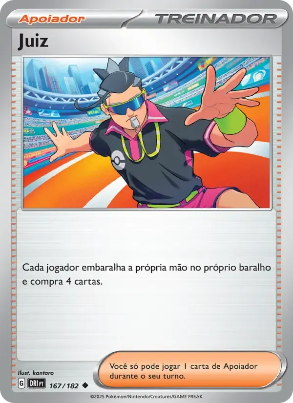 Juiz — Rivais Predestinados 167 Portuguese Pokémon card