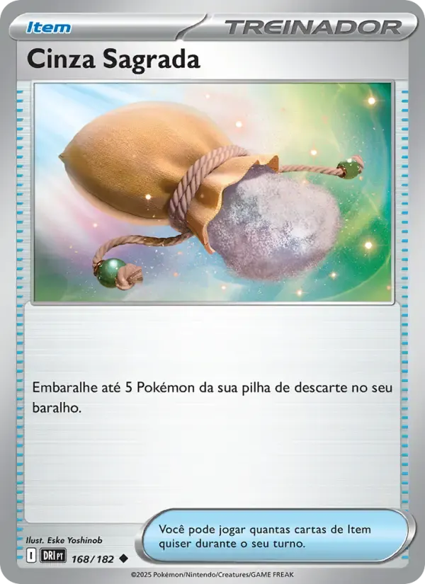 Cinza Sagrada — Rivais Predestinados 168 Portuguese Pokémon card