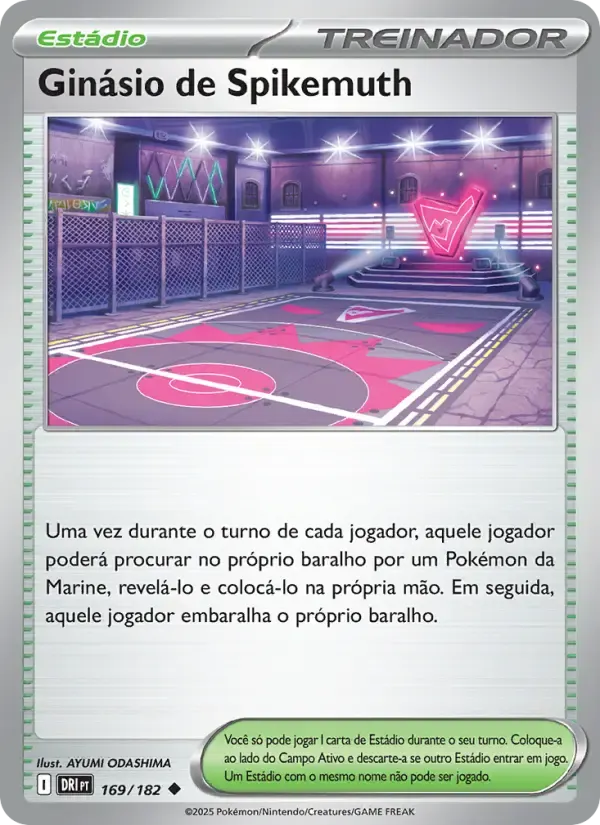 Ginásio de Spikemuth — Rivais Predestinados 169 Portuguese Pokémon card