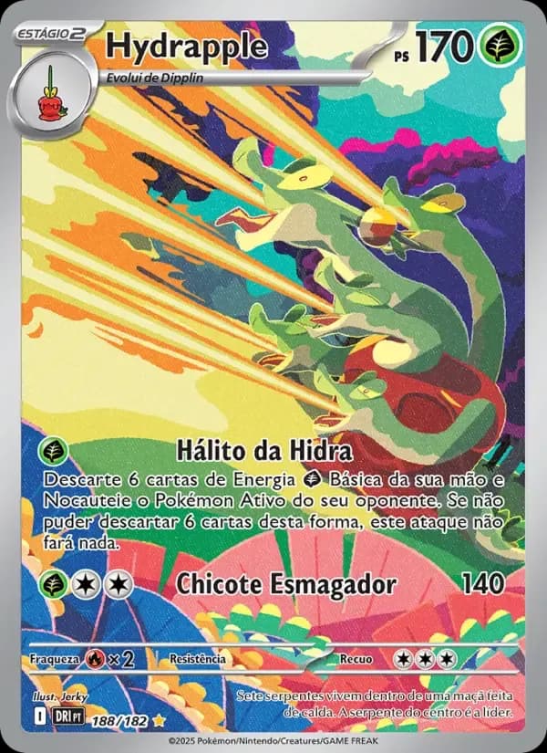 Hydrapple — Rivais Predestinados 188 Portuguese Pokémon card